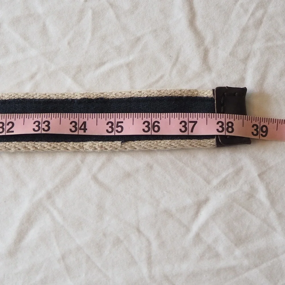 Abercrombie Kids Y2K Style Moose Canvas D Ring Belt Youth Size 14 Navy